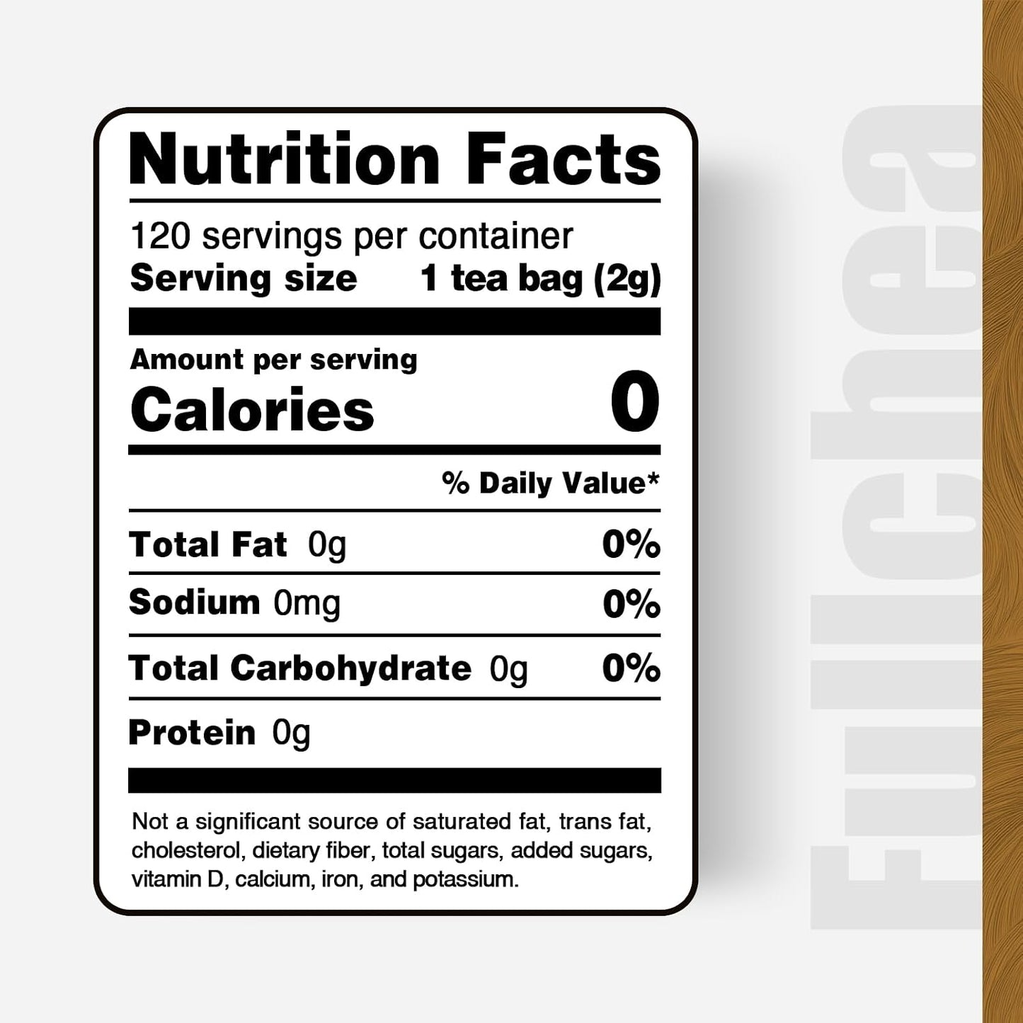FullChea - Turmeric Ginger Cinnamon Tea Bags, 120 Count, Dried Herbal Blend | Pure turmeric ginger cinnamon herbal tea, naturally rich in antioxidants, Non-GMO, caffeine-free and easy to brew hot or iced