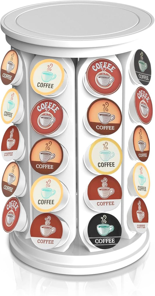 CEHNCEH Coffee Pod Carousel Organizer: Compatible with 40 Keurig K-Cup Pods, Large Compacity Coffee Capsule Holder, NEW