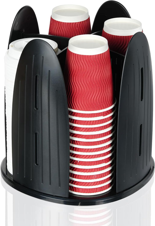 Cup and Lid Organizer ,Paper Cup Dispenser Disposable Coffee Cup Dispenser Removable Cup Holder for Bathroom,Countertops,