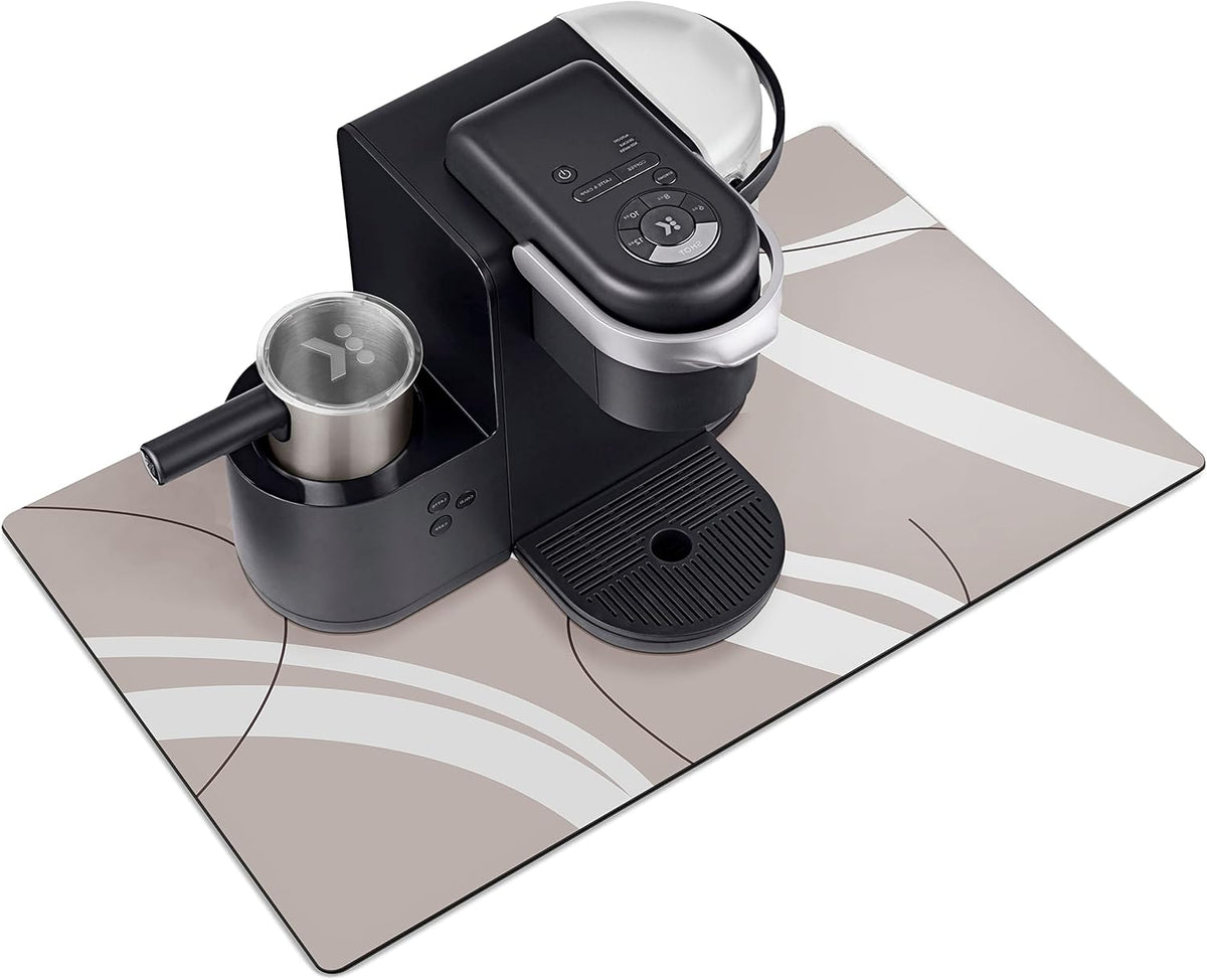 Golener Thick Mat for Coffee Maker,Water Collection Coffee Mat，No-Slip Mats for Small Appliances - Coffee Makers, Blenders, Stand Mixers,Juice Machine,etc, 23"x15"