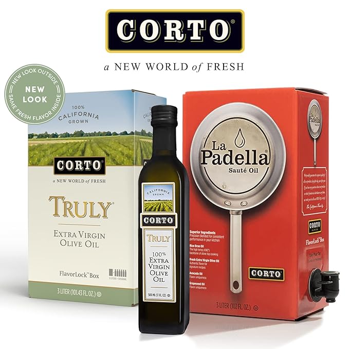 Corto TRULY® | Starter Bundle |100% Extra Virgin Olive Oil | Floral Notes | Cold Extracted in State-of-the-Art Mill | Straight from Official Corto Olive Groves & Oil Producer
