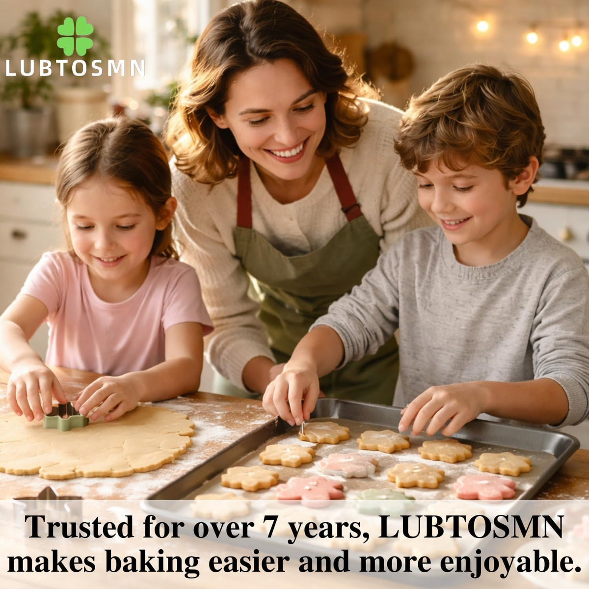LUBTOSMN 4 Piece Back to School Cookie Cutters Set