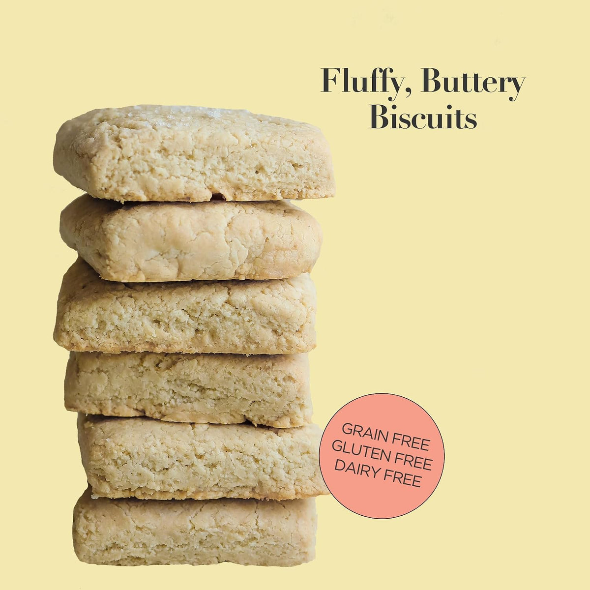 Stellar Eats Grain-Free Biscuit &amp; Scone Baking Mix | Gluten-Free, Dairy-Free, Plant-Based, Paleo-Friendly | Buttery &amp; Decadent Flavor | Almond Flour-Based | Non-GMO Project Verified, Kosher | 10.4 oz | 1 Pack