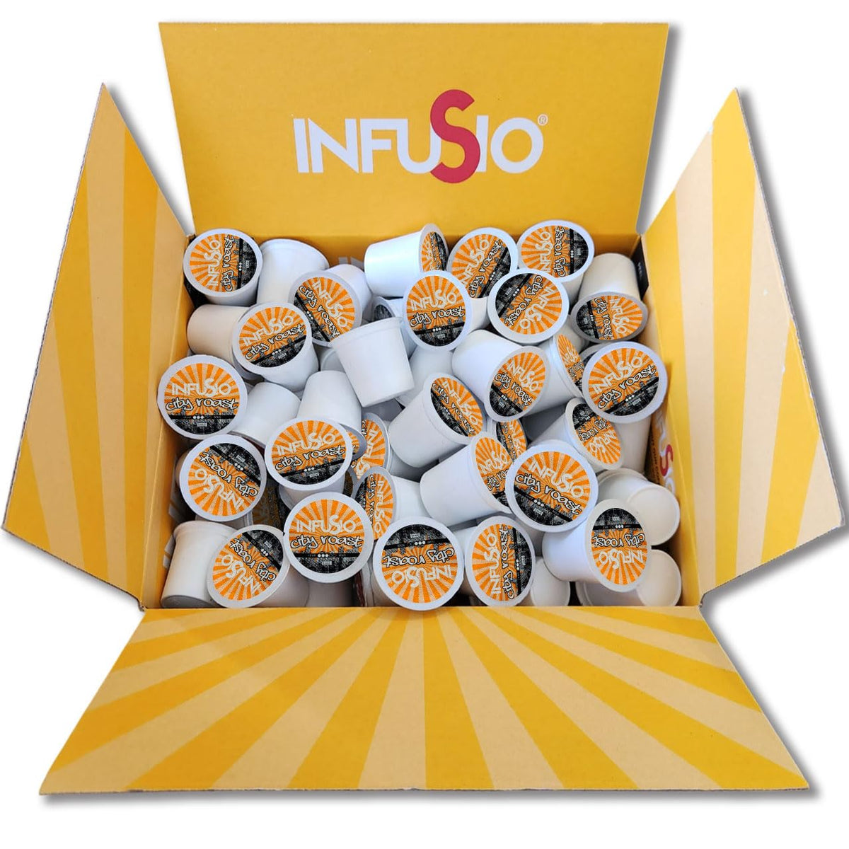 InfuSio City Roast, World Origins Single Pack Coffee Pods, Medium Roast Coffee, 96 Count, Keurig K-Cup Compatible