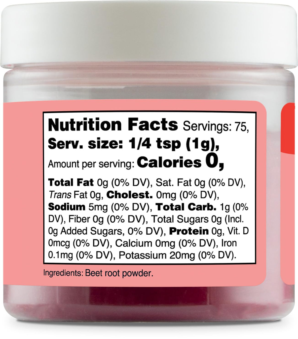 Nutricost Red Plant Based Food Coloring From Beet Root Powder (75 Servings)