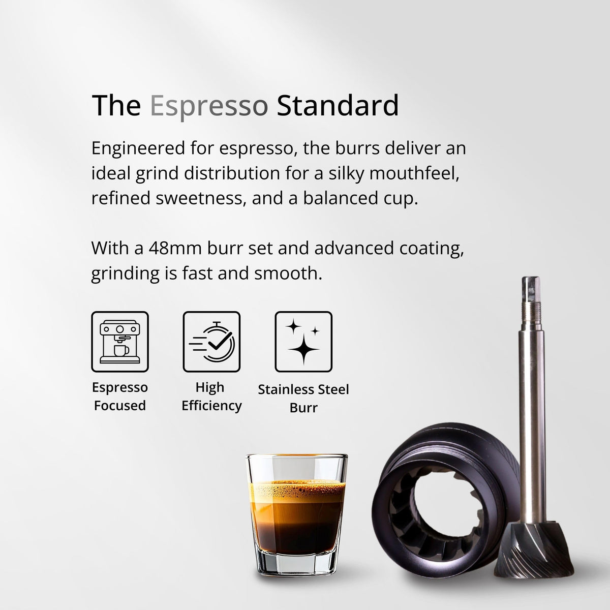 1Zpresso J-Ultra Manual Coffee Grinder Iron Gray, Conical Burr, Foldable Handle, Magnet Catch Cup Capacity 40g, Numerica