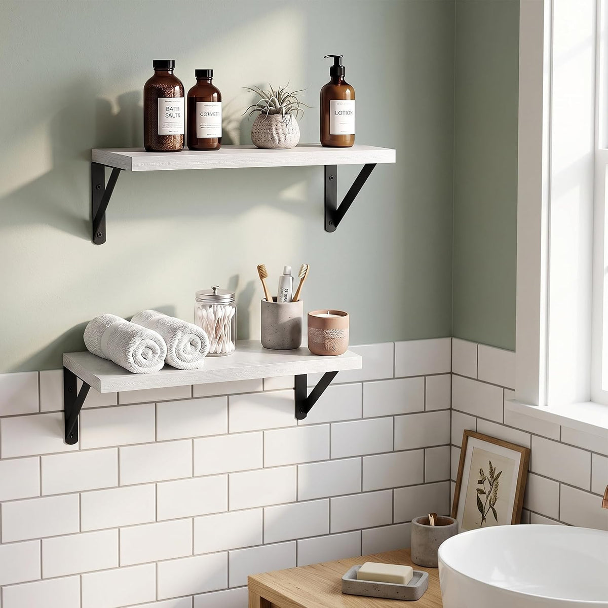 Dreamland Wall Mounted Floating Shelves Set of 2