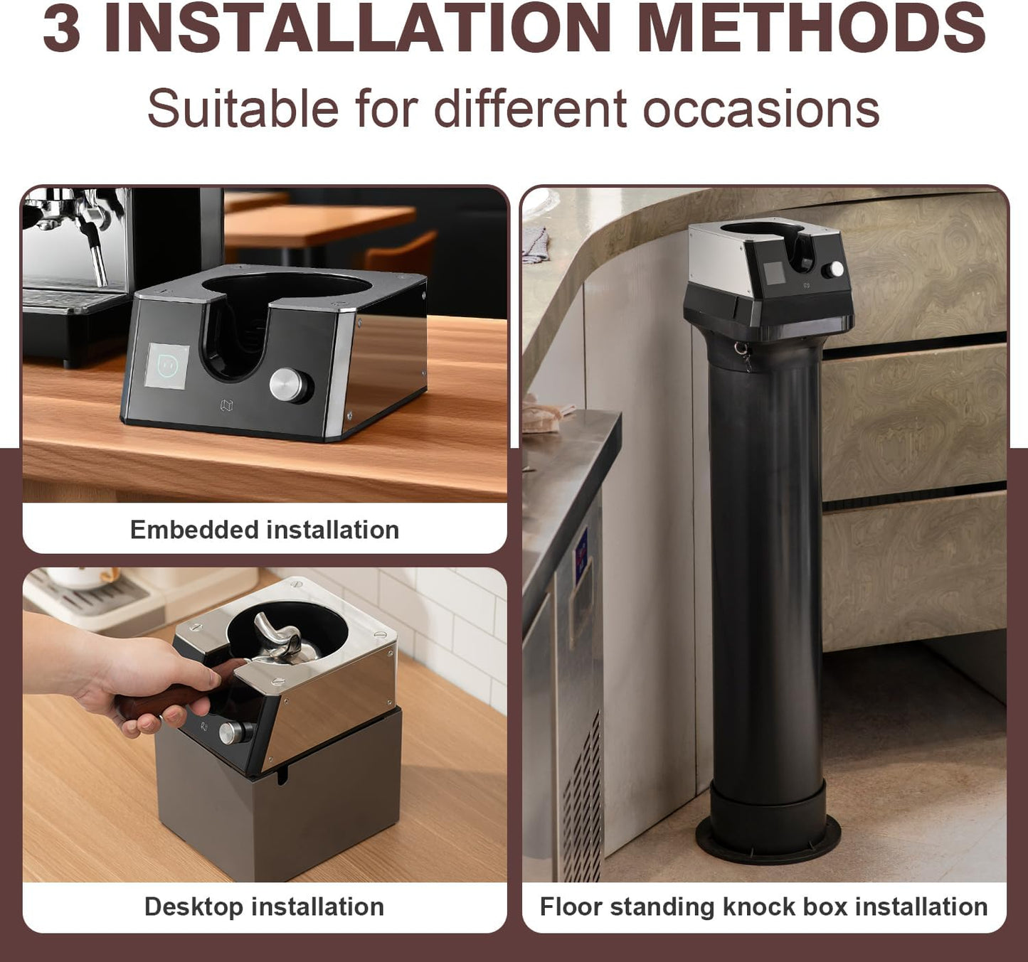 NEUTRAL NS300 Pro Electric Portafilter Cleaner-Automatic Coffee Grounds Cleaning Machine-Knock box for Espresso coffee-Espresso Puck Sucker-Suitable for 58mm portafilters.