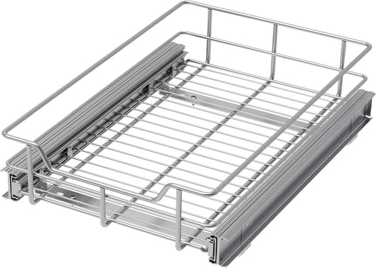 Pull Out Cabinet Organizer 14" W X 17" D, Slide Out Drawers For Kitchen Organizers and Storage, Pull Out Drawers For