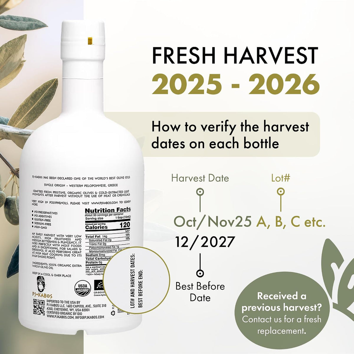 P.J. KABOS Fresh 2025/26 Harvest