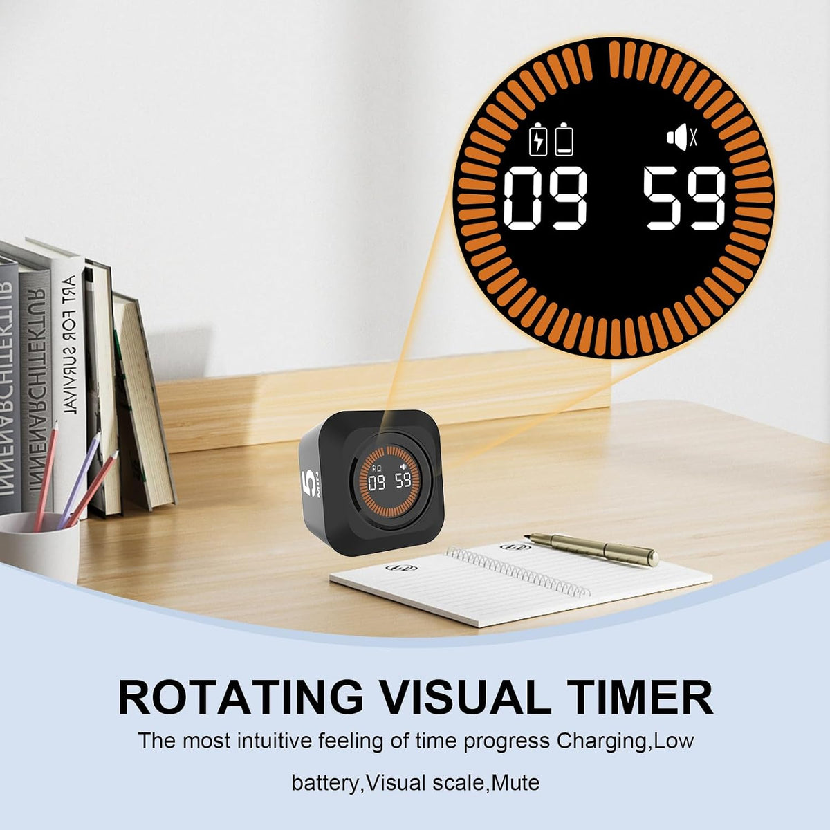 Rotating Cube Visual Countdown Timer 5