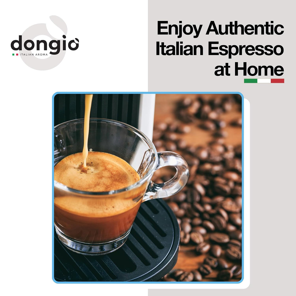 Dongio Caffe Napoli Blend Whole Bean Coffee, Dark Espresso Roast, 2.2 lb Bag, Roasted in Italy, Premium Italian Coffee Beans with Dark Chocolate &amp; Baked Cookie Notes