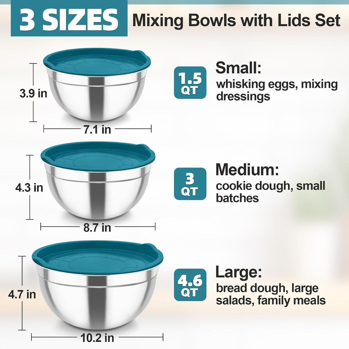 TeamFar Mixing Bowls