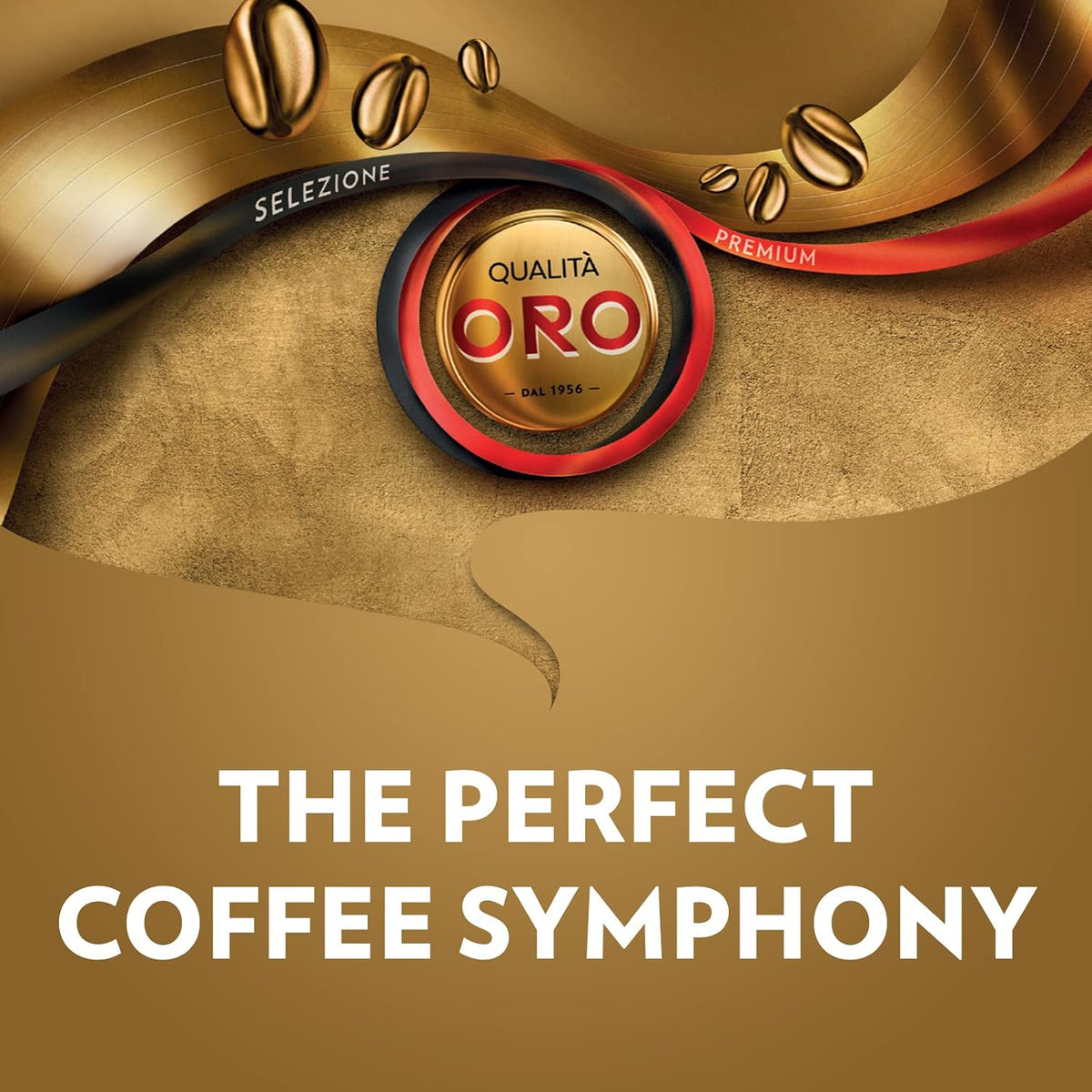 Lavazza Qualità Oro Whole Bean Coffee Blend, Medium Roast, 2.2-Pound Bag (Pack of 6)