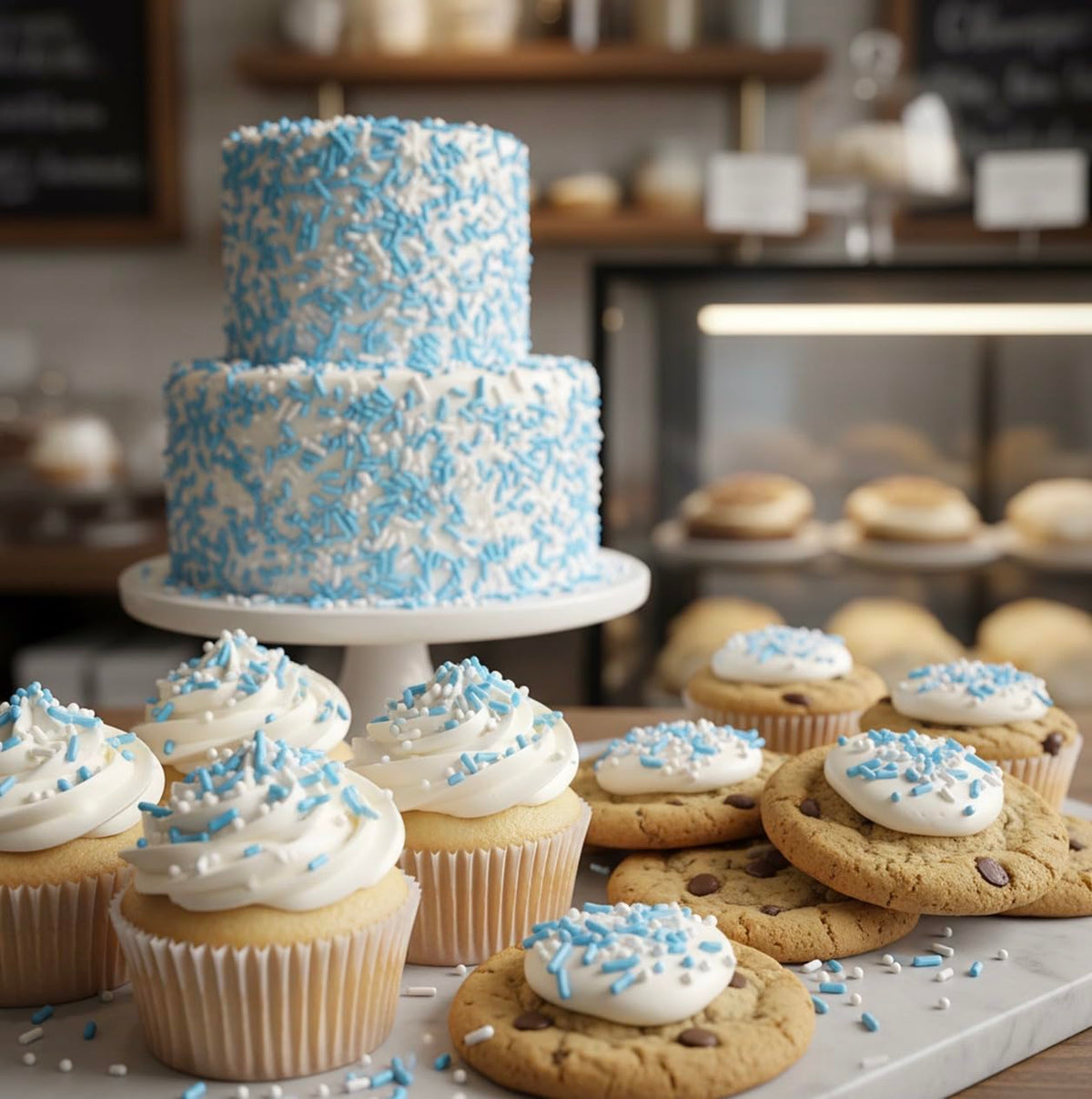 Manvscakes, No Artificial Dyes, Blue Sprinkles, Natural Sprinkles, Gluten Free, Birthday Sprinkles, Blue Cake Decorations, Star Sprinkles, Cookies, Fondant Cake, Natural Dessert Toppings, 3oz