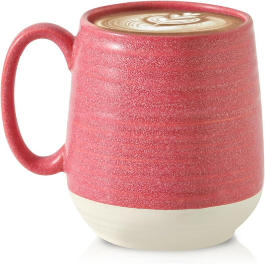 Hasense Coffee Mug, 20 oz Ceramic Coffee Cup for Hot and Cold Drink, Large Latte Mug with Comfortable Handle for Tea Coffee