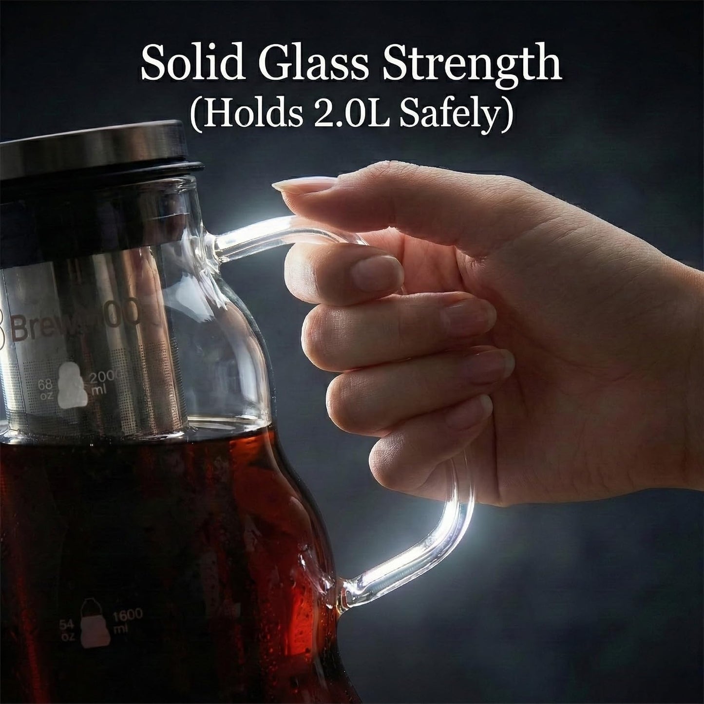 Sleek Wave 2.0 L/68 oz Cold Brew Coffee Maker Pitcher