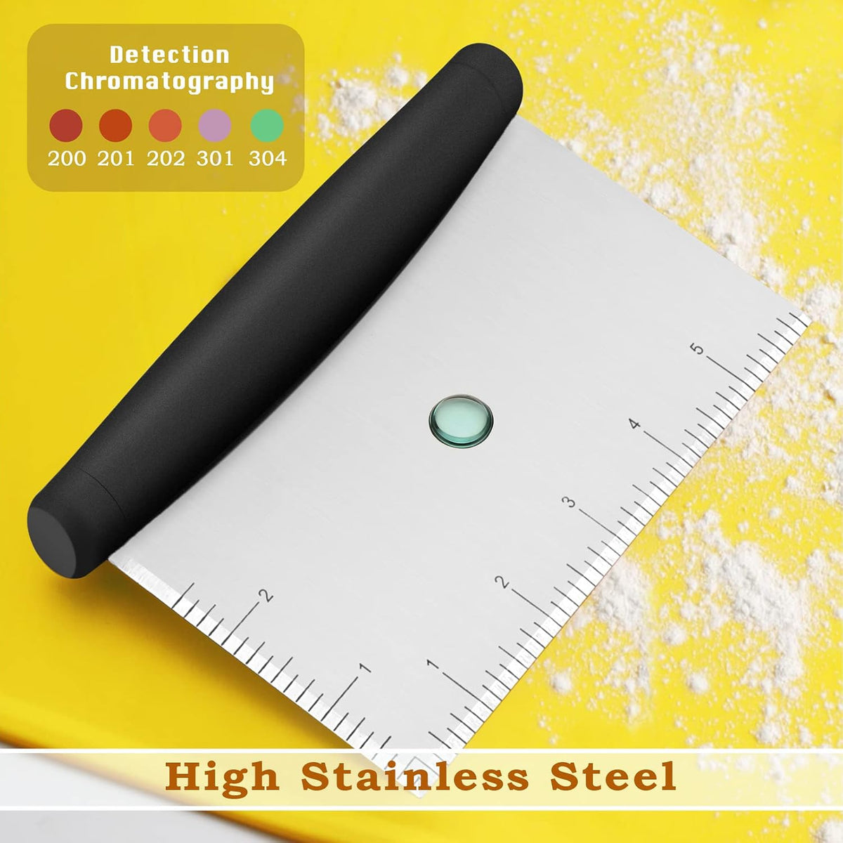 HaSteeL 2Pcs Bench Dough Scraper