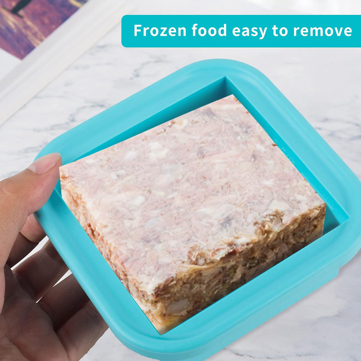 2 Cup Silicone Freezer Tray with Lid