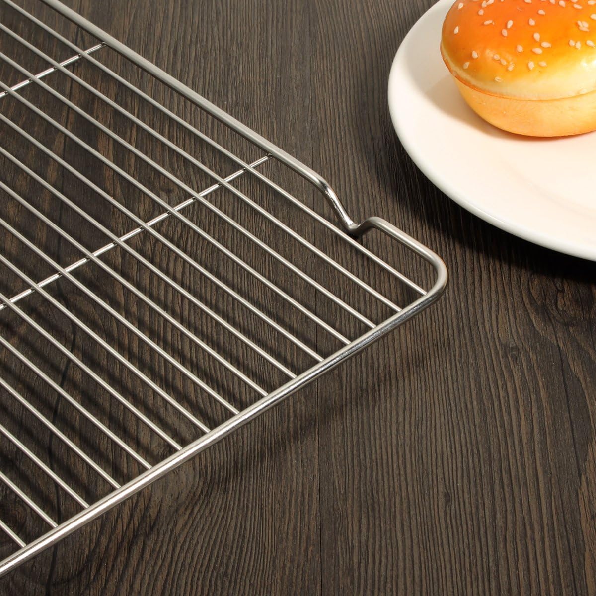 Stainless Steel Baking Sheet Cookie Sheet Pan with Cooling Rack Set of 4 | Baking Pan Cookie Pan with Rack for oven, Size 12.36 x 9.61 x 1 Inch Mirror Finish Easy Clean Dishwasher Safe(2 Pans+2 Racks)