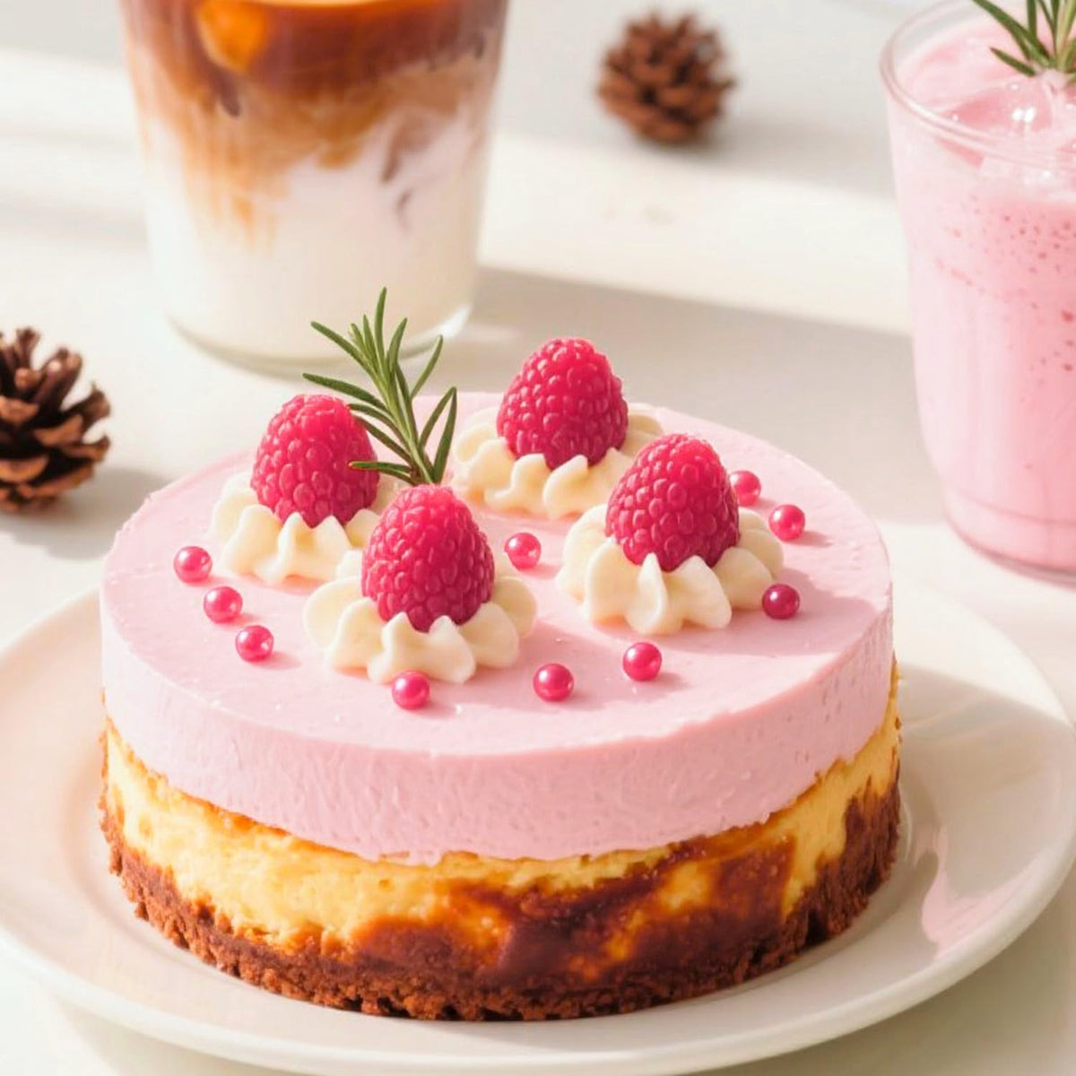 Deep Pink Pearl Sprinkles for Cake Decorating
