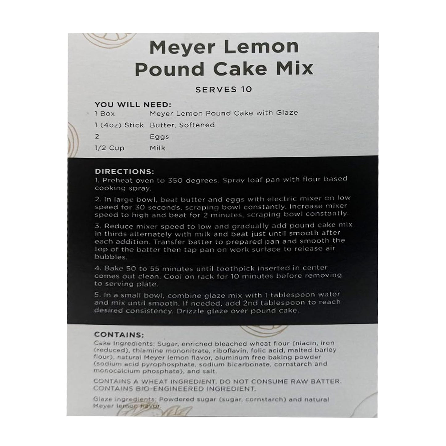 A Blend Above Lemon Pound Cake Mix, Zesty Sunshine, Easy to Bake, 10 Minute Prep, 10 Servings, Delicious Lemon Drizzle, Moist and Rich Pound Cake, 0 Grams of Fat