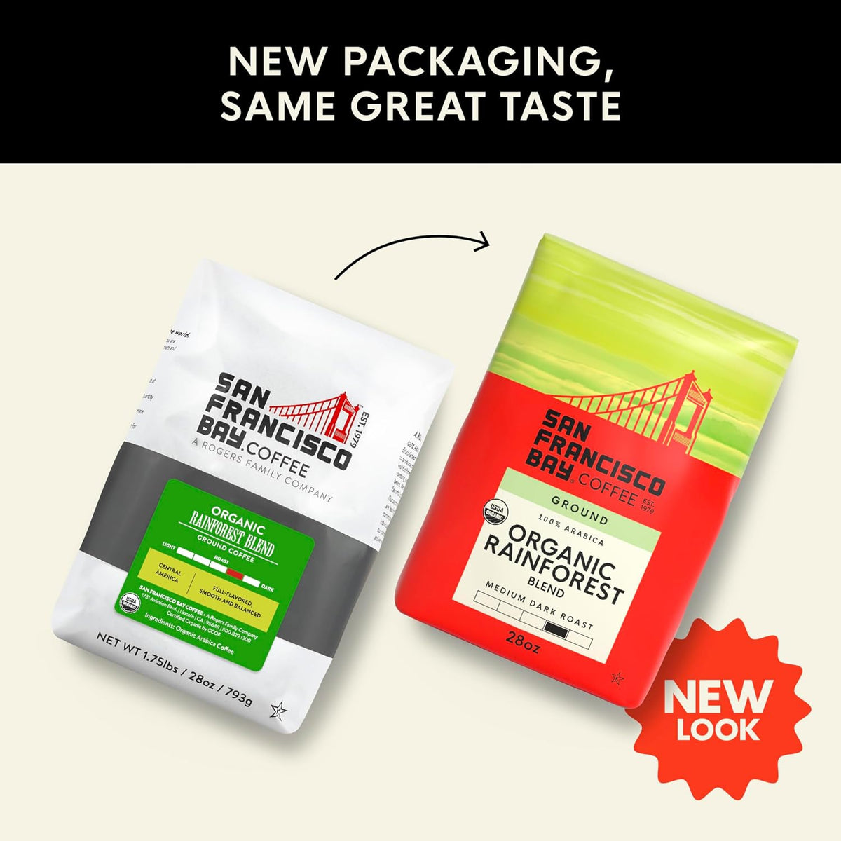 San Francisco Bay Coffee Organic Rainforest Blend Ground Coffee