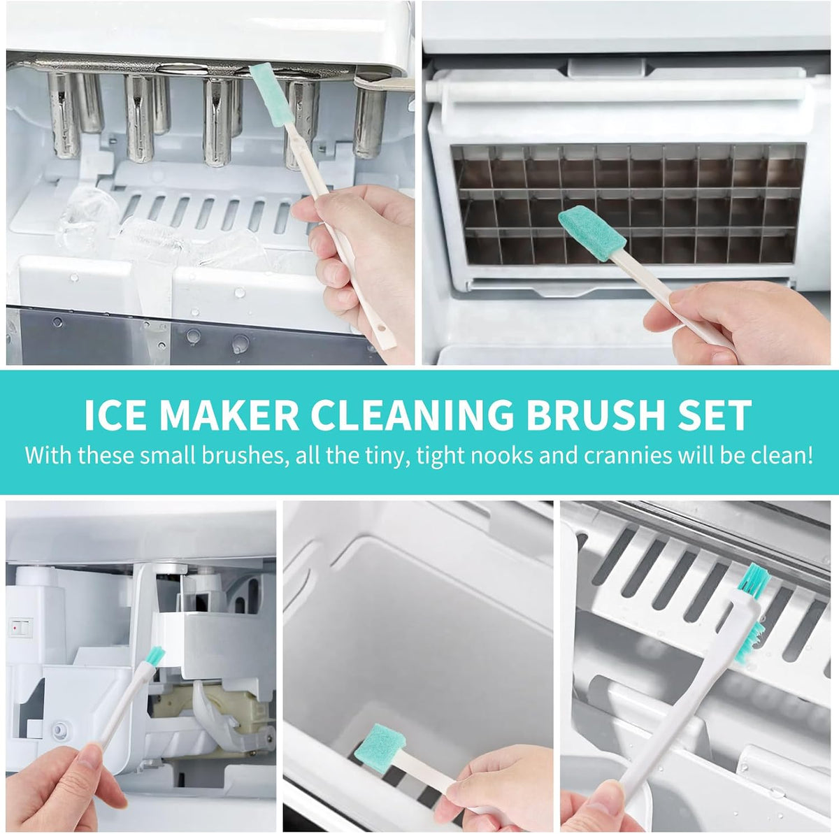 TUZAZO Ice Machine Cleaner Brush Kits, 10 PCS