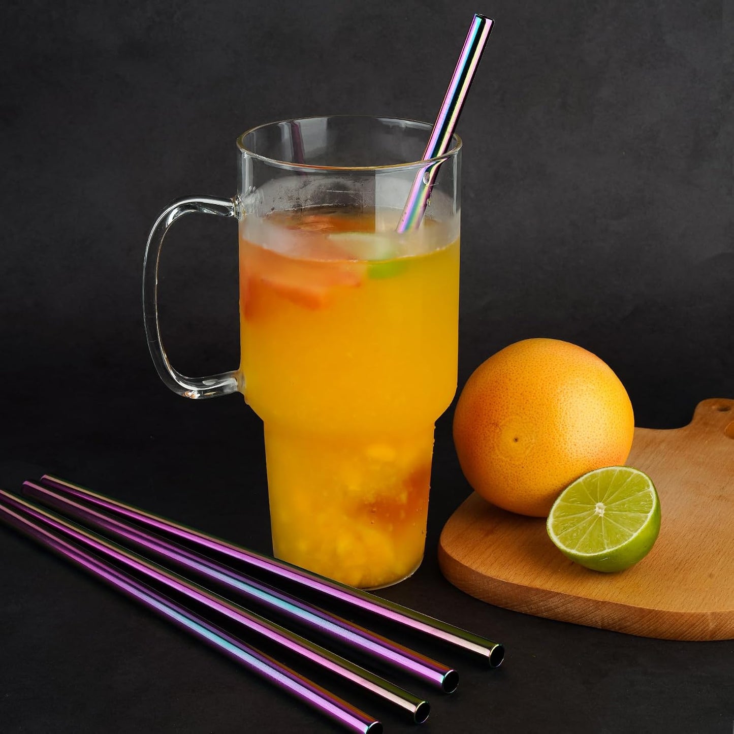 Tomorotec 8PCS Stainless Steel Straws Fit for 40oz Stanley Tumblers