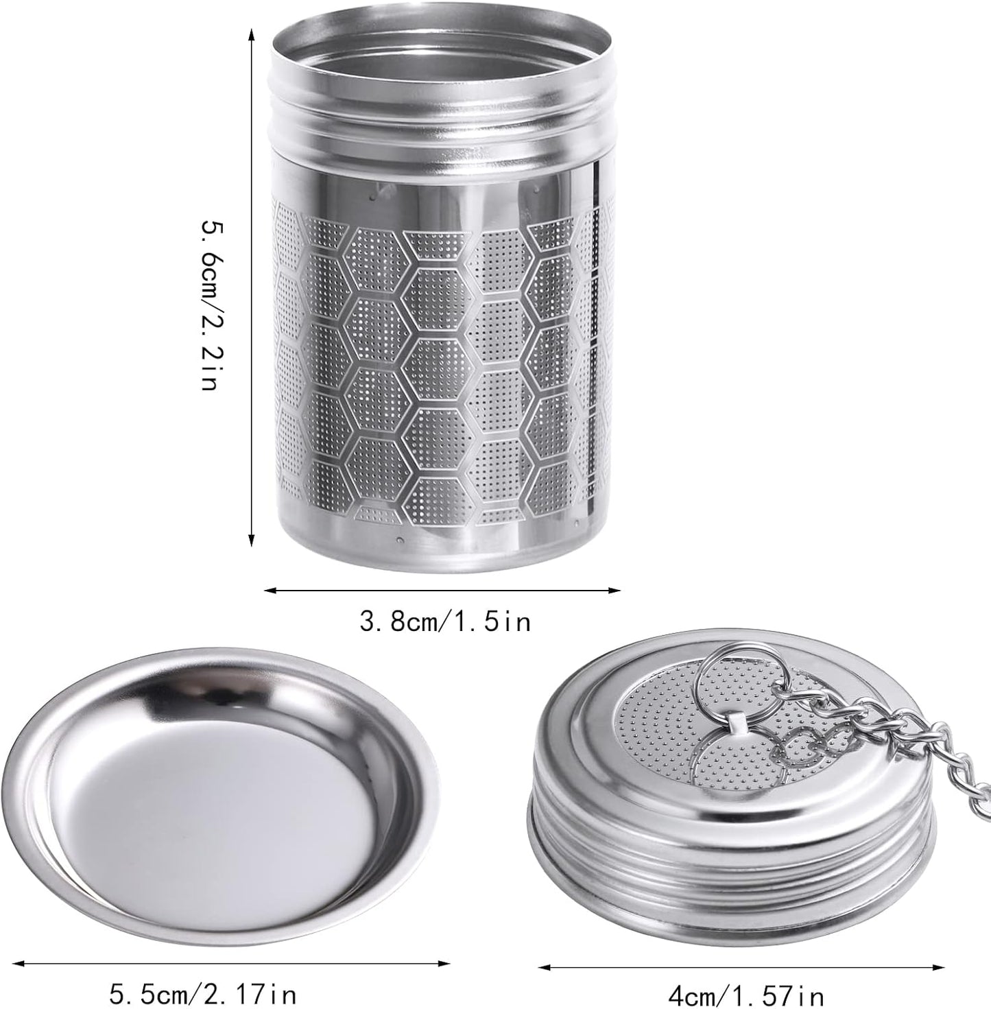2 Pack Tea Infusers For Loose Tea, 304 Stainless Steel, 2 Inch