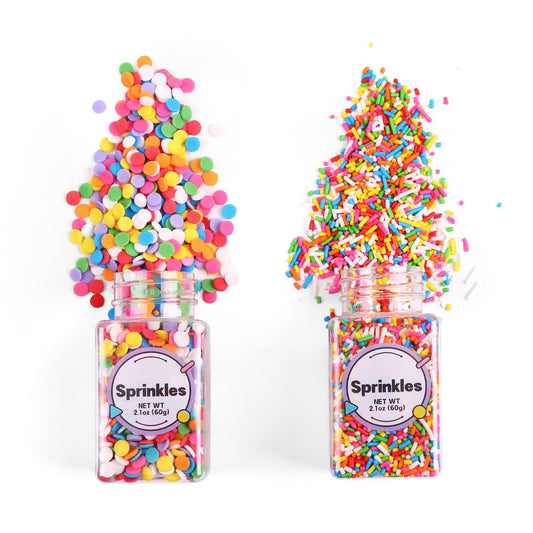 Rainbow Sprinkles, Confetti Sprinkles, Round Sprinkles, Rainbow Sprinkles for Cake Decorating, Chocolate, Cupcake, Candy
