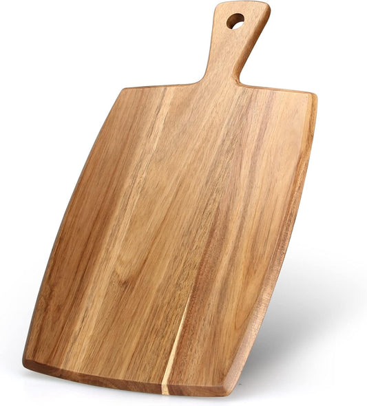 Best Acacia Wood Cutting Board with Handle Wooden Charcuterie Board Kitchen Chopping Boards for Bread Meat Cutting boards