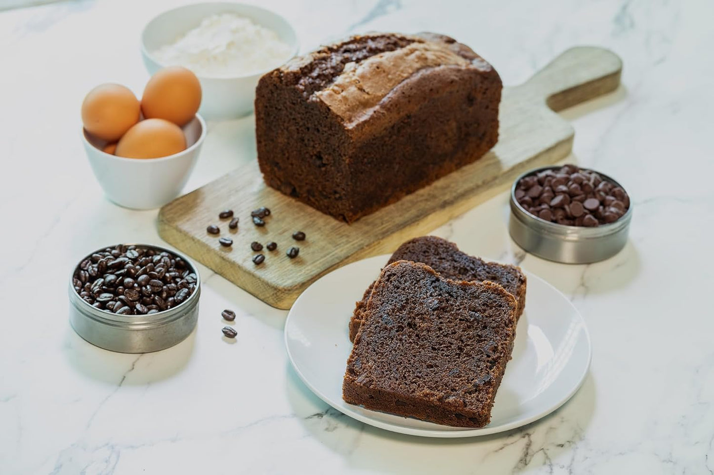 Nadel - Naturally Delicious Cappuccino Chocolate Chip bread, Lunch snack breakfast bars coffee cake, Natural fresh brand mocha chocolate cake 12 pack