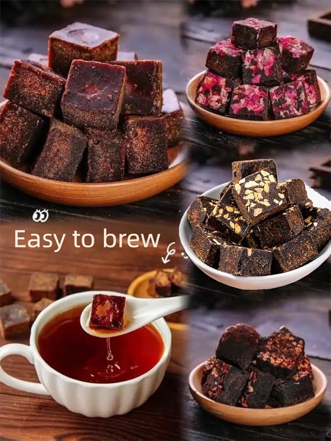 Black Sugar from Yunnan, Pure Brown Sugar Sweetener for Cooking, Additive-Free (Rose 8.81oz)
