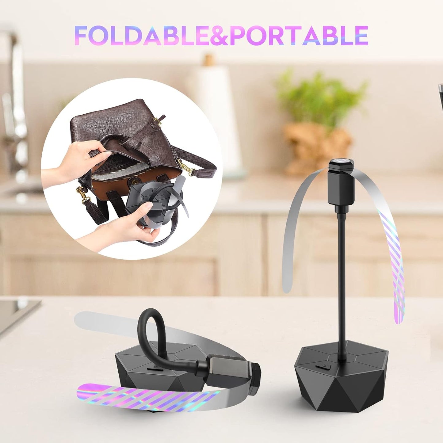 Fly Fans for Tables, Fly Repellent Fan Outdoor Indoor Keep Flies Away, Fly Repellent Fans for Tables with Holographic Bl