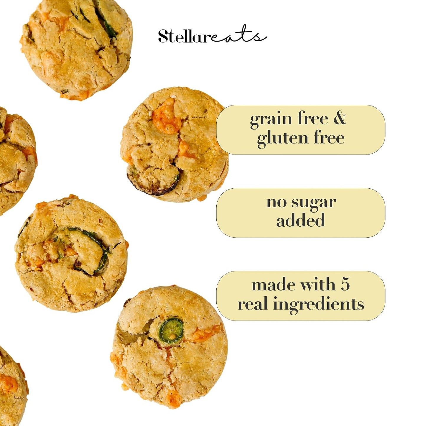 Stellar Eats Grain-Free Biscuit &amp; Scone Baking Mix | Gluten-Free, Dairy-Free, Plant-Based, Paleo-Friendly | Buttery &amp; Decadent Flavor | Almond Flour-Based | Non-GMO Project Verified, Kosher | 10.4 oz | 1 Pack