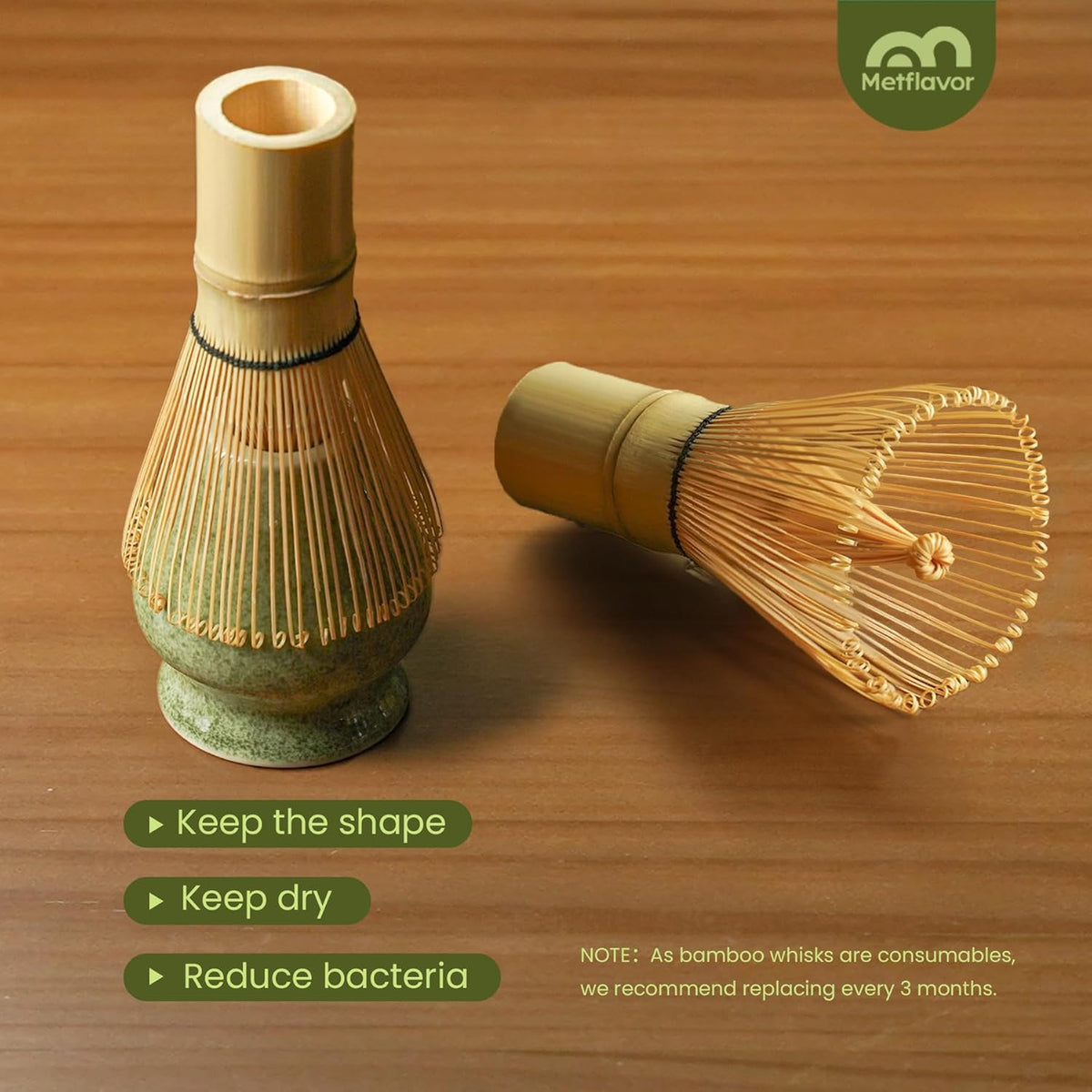 Matcha Whisk Set, Ceramic Bowl Matcha Kit &amp; Handcrafted Bamboo Chasen | Complete 5 Pcs Matcha Set Whisk and Bowl, Stainless Steel Sifter, Bamboo Scoop &amp; Holder for Matcha Lovers(Mottled Green)