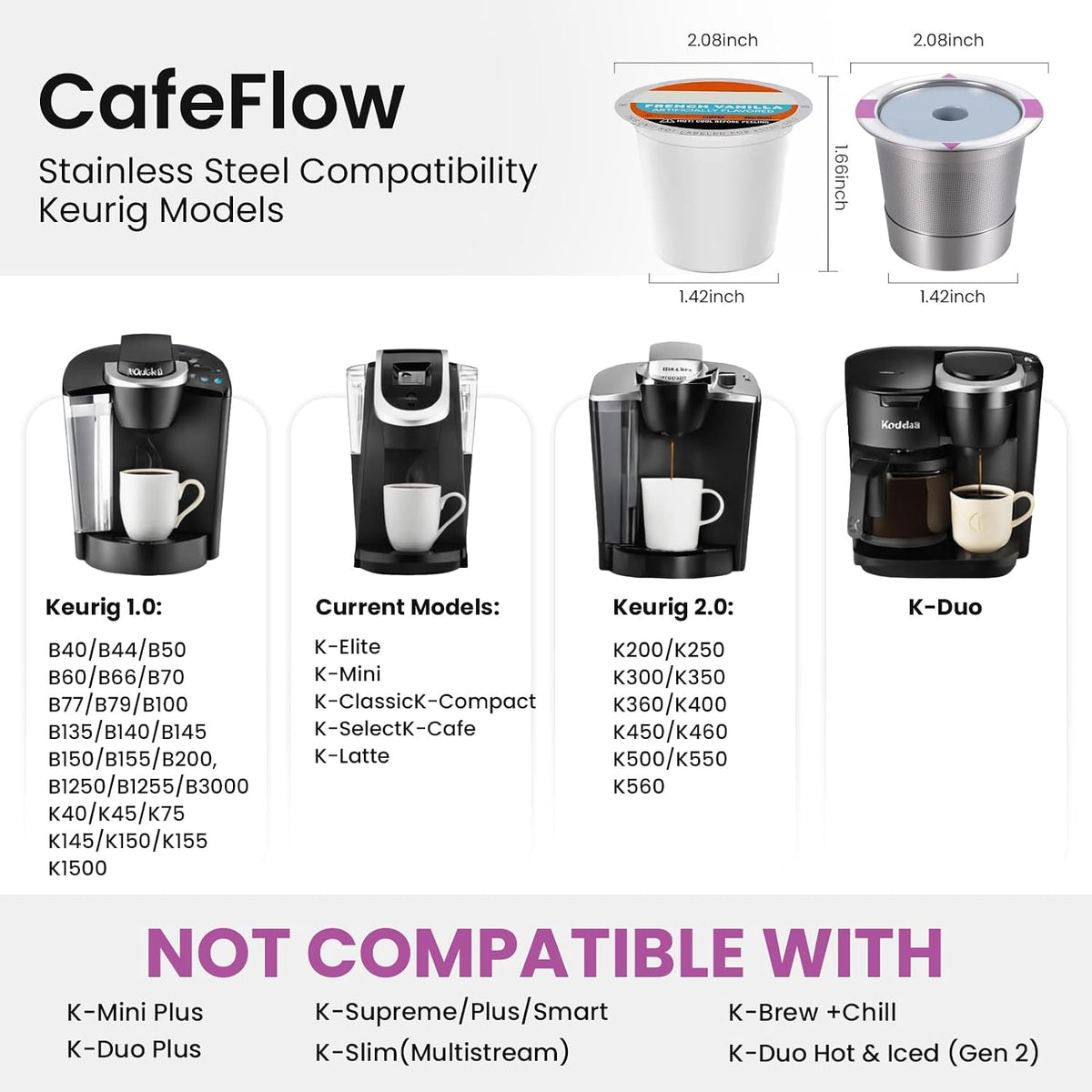 Reusable Stainless Steel K Cup for Keurig