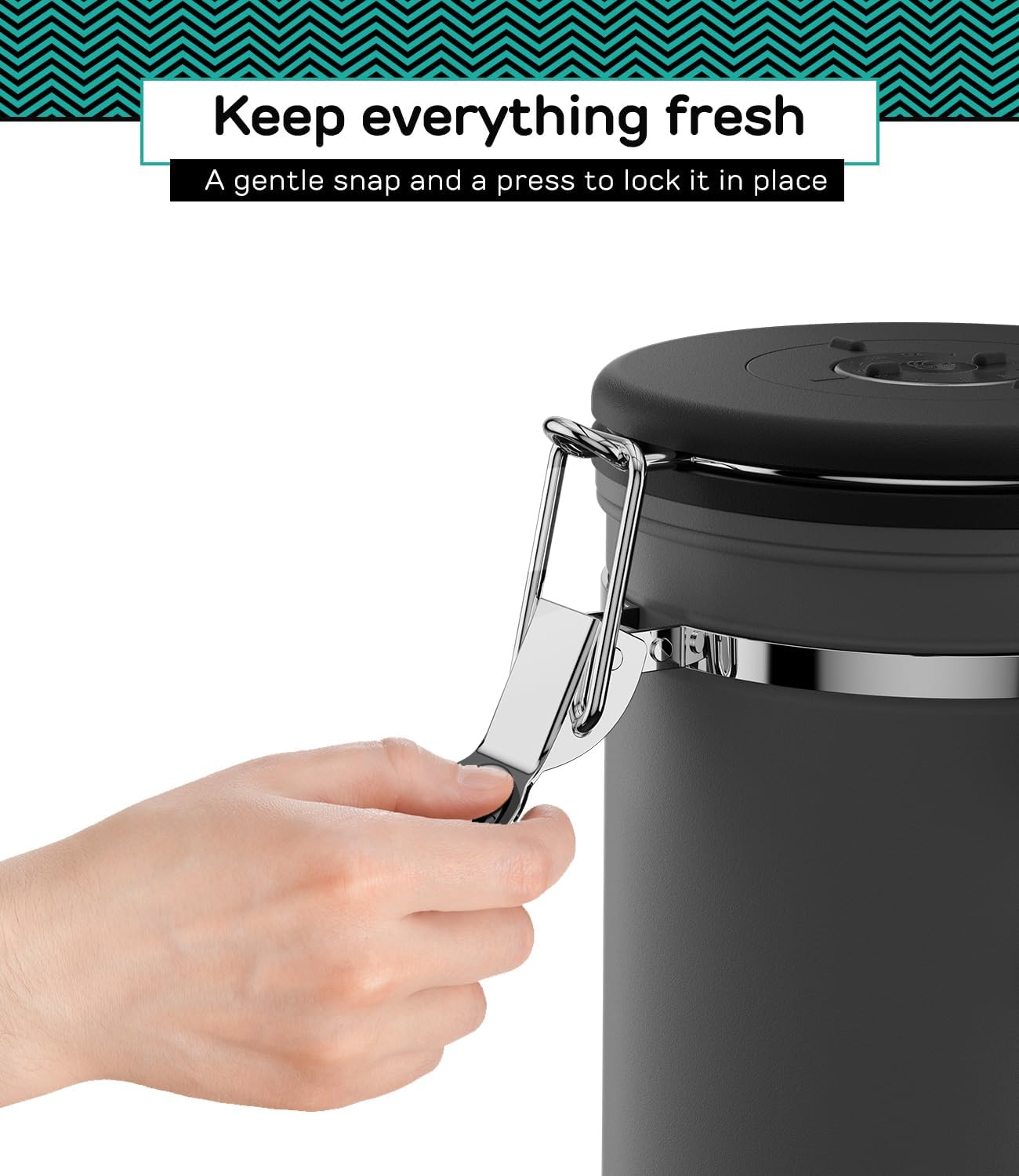Coffee Gator Coffee Canister, 11oz Airtight Stainless Steel Container | w/ Date Tracker, Scoop, Kitchen Food Storage Jars for Beans ,Ground, Espresso, Rice,Tea, Sugar,Cookie, Bar Accessories, Gifts