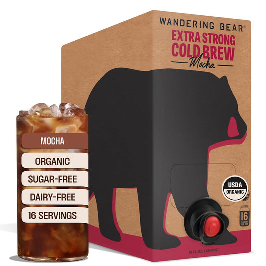 Wandering Bear Organic Mocha Cold Brew On Tap - 96 fl oz, Iced Coffee