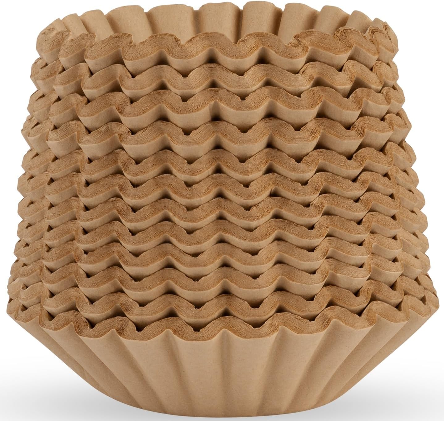 Basket Coffee Filters 8-12 Cup, 600 Count, Unbleached, Made In USA
