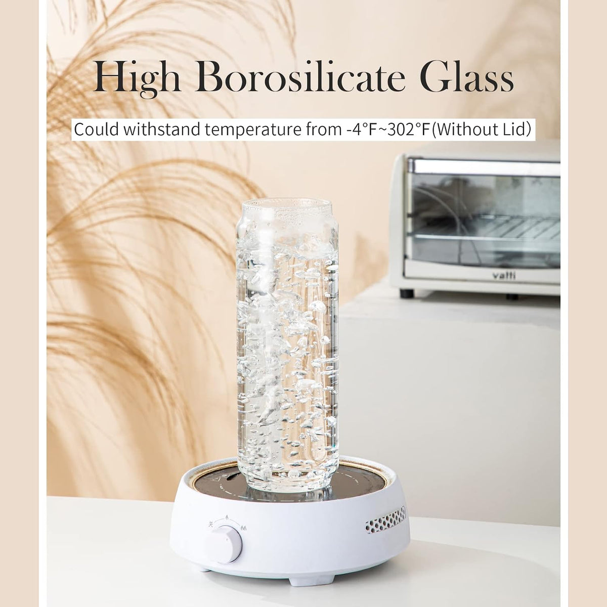 15 OZ Glass Jars with Airtight Acacia Wood Lids, 4 PCS