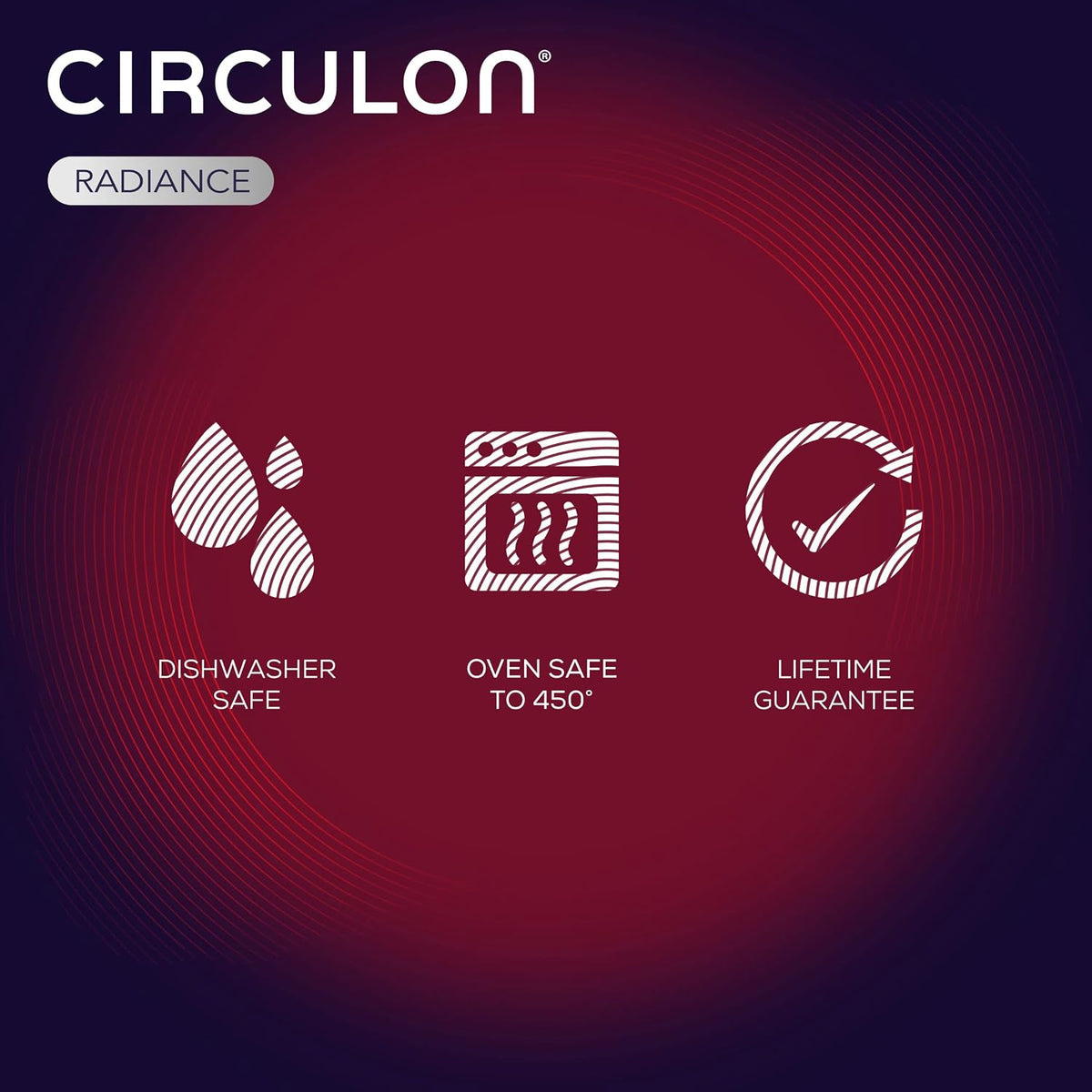 Circulon Radiance Hard-Anodized Nonstick Straining Saucepan, 3-Quart, Gray