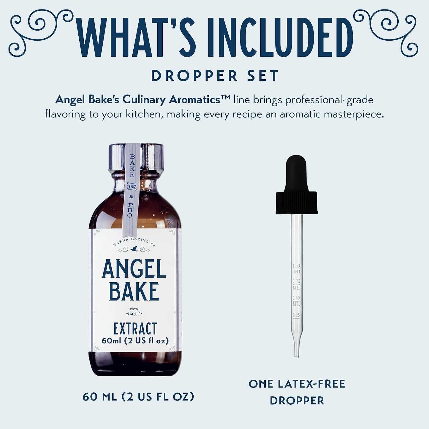 Angel Bake Pure Coffee Extract, Cold Brewed, 2 oz | Water soluble, food safe culinary flavoring for baking, desserts, rubs, ice cream and drinks; vegan, gluten free