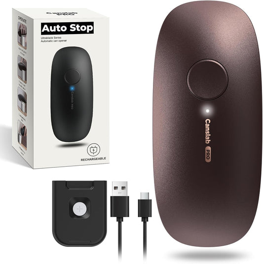 Ultrablade PRO Auto Stop USB Rechargeable Can Opener for Kitchen for Seniors with Arthritis, Long Battery Life, Handfree One