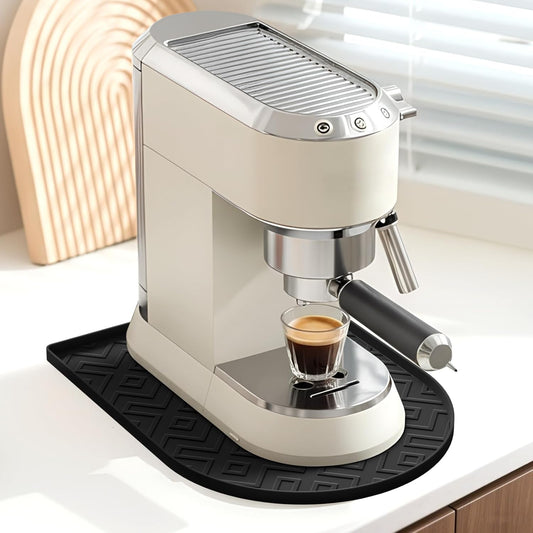 Silicone Coffee Mat,15.8"x 11.8"in Bar Mat for Countertop,Heat-Resistant,Non-Slip,Leak-Proof,Fit for Coffee Maker/Espresso