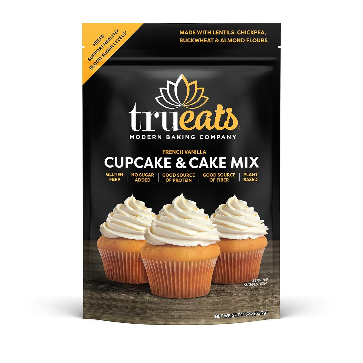 TruEats Cupcake & Cake Mix - French Vanilla: Low Glycemic