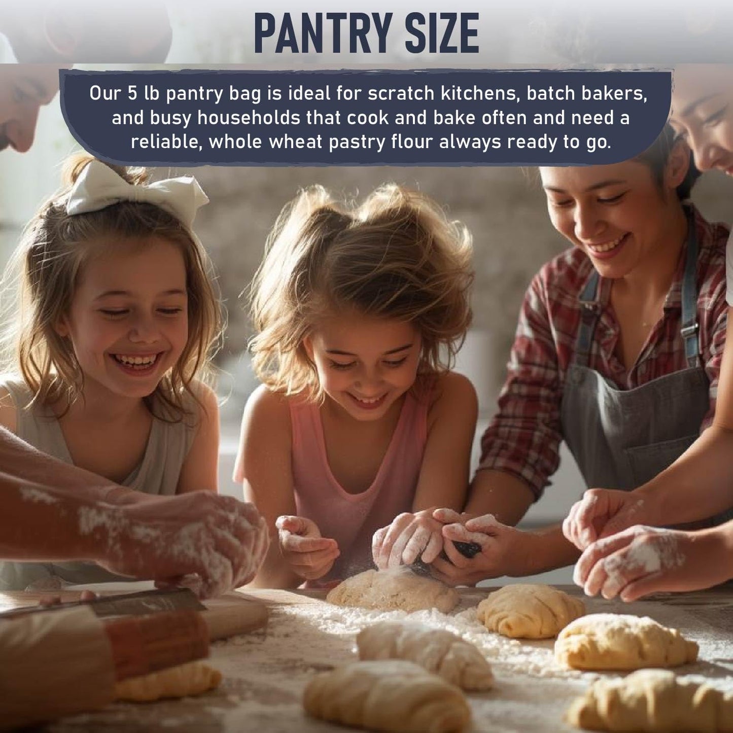 Great River Milling Organic Whole Wheat Pastry Flour, 5 lb | Organic Whole Wheat Pastry Flour for muffins, cookies, cakes, scones, biscuits, pancakes and pie crust; soft lower-gluten