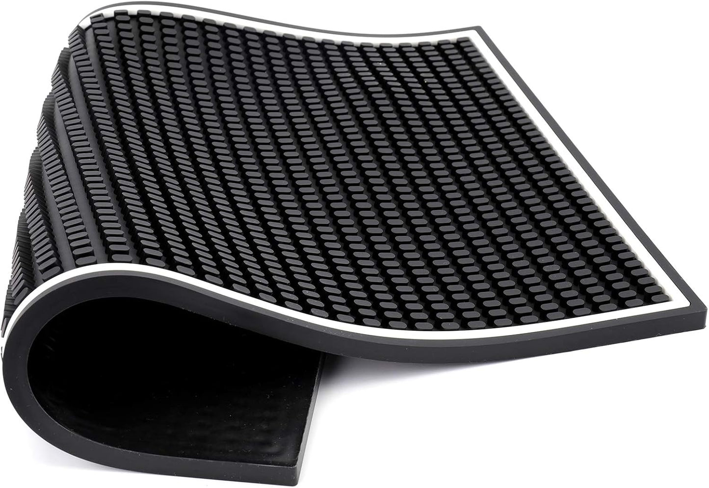 Jucoan 3 Pack Bar Mat for Countertop 18 x 12 Inch Rubber Non Spill Mat for Bartending Dish Drying Mat Coffee Bar Mat Home Bars Accessories