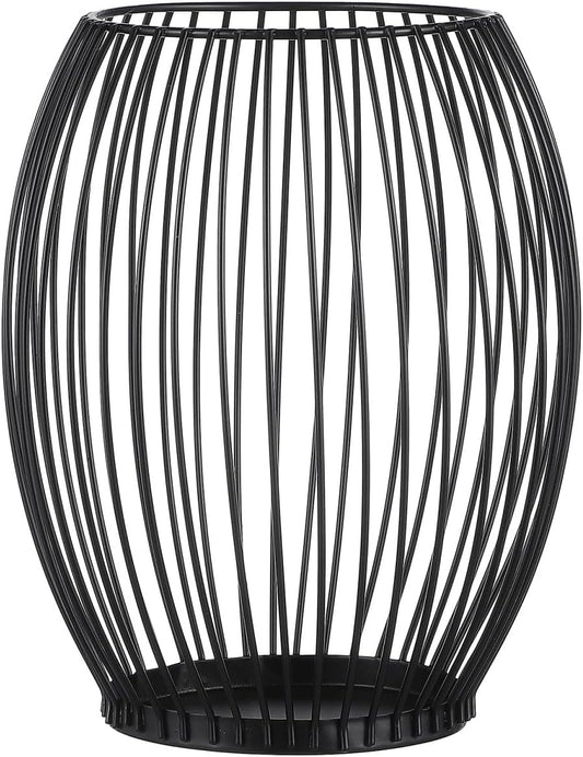 Luxshiny Coffee Pod Holder, Metal Espresso Pod Baskets Black Wire Baskets for Counter Small Space Storage Station Organizer